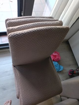 Juego 4 Sillas de comedor con funda de tela