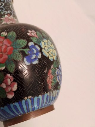 Lote de 5 piezas de cloisonné chino vintage