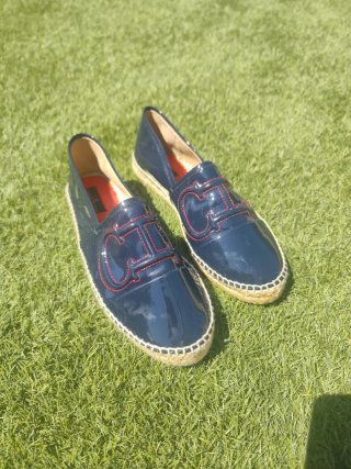 Zapatos CH Mujer Talla 39 Azul Charol