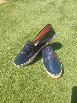 Zapatos CH Mujer Talla 39 Azul Charol