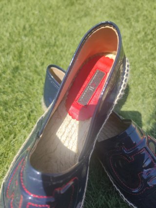 Zapatos CH Mujer Talla 39 Azul Charol