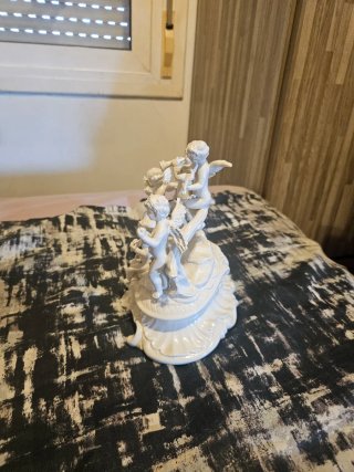 Figura Vintage Ángeles Músicos Porcelana