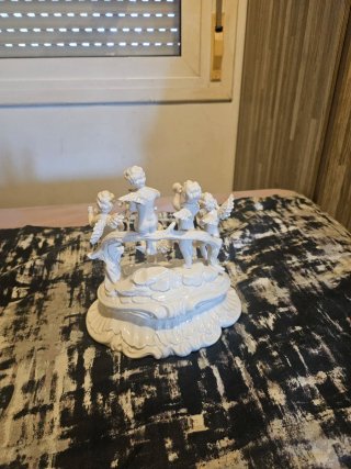 Figura Vintage Ángeles Músicos Porcelana