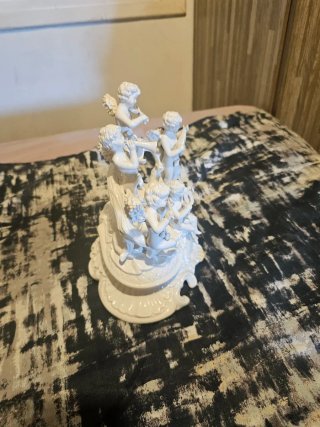 Figura Vintage Ángeles Músicos Porcelana