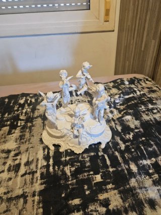 Figura Vintage Ángeles Músicos Porcelana