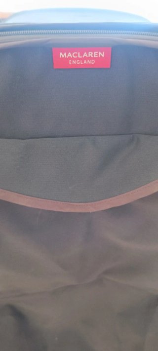 Silla de paseo Maclaren roja y gris