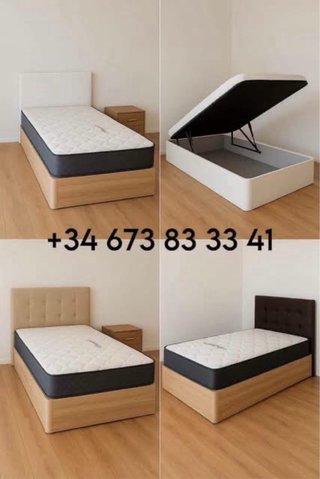 Base Cama Canapé Abatible Madera