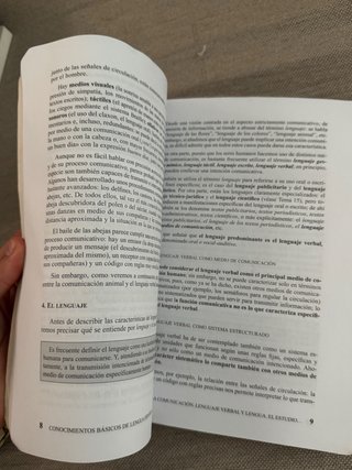 Conocimientos básicos de lengua española
