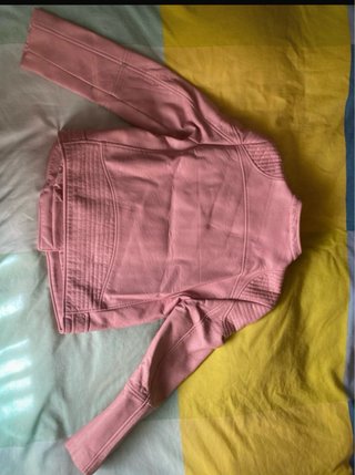 Chaqueta cuero rosa