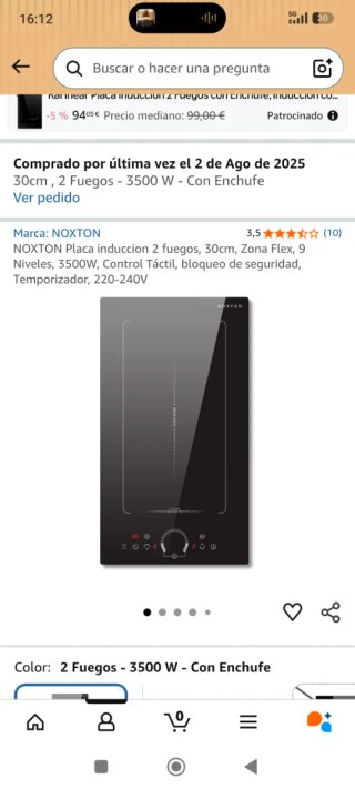 Placa de inducción NOXTON