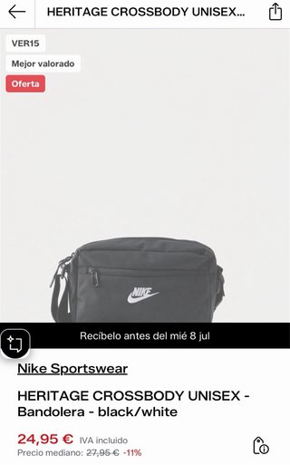 Riñonera Nike Negra Nueva