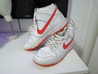 Nike Botín Blanco y rojo