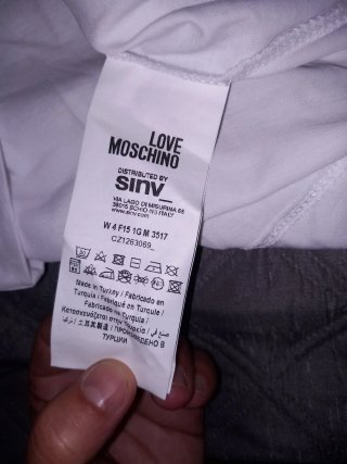 T-shirt Love Moschino cuore rosso