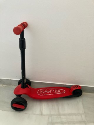 Patinete infantil Sawyer 3 ruedas rojo