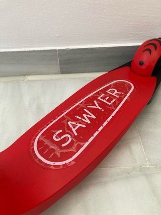 Patinete infantil Sawyer 3 ruedas rojo