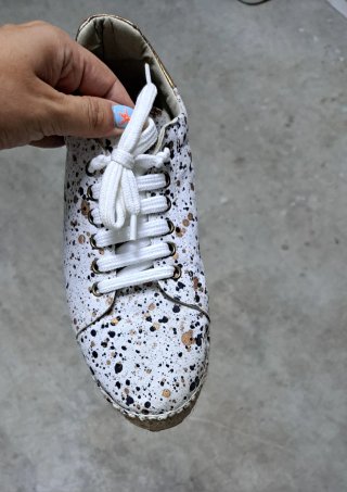 Zapatos Aedo efecto gotas de pintura