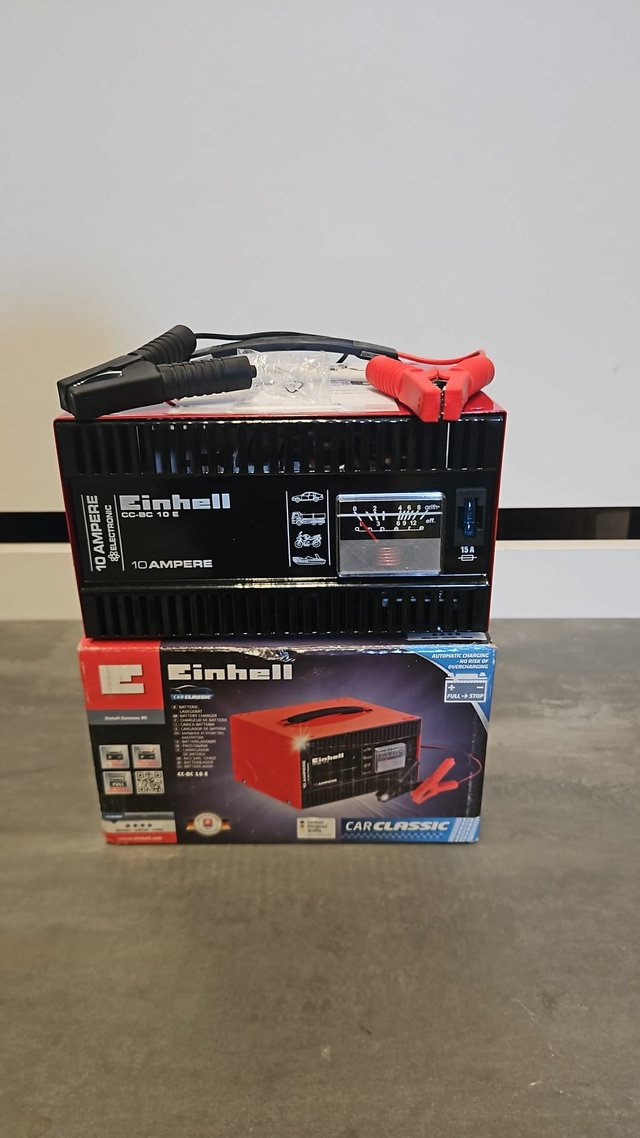 Cargador Batería Coche Einhell 10A