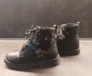 Scarpe bambina nere con glitter