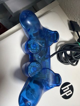 Mando PS2 Azul Transparente (Sony)