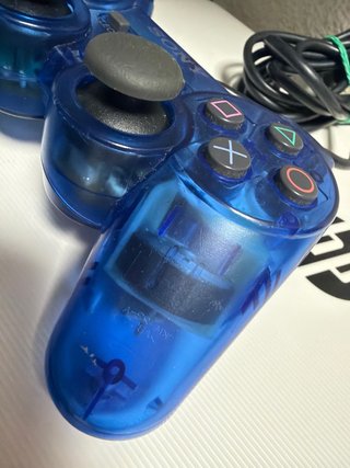 Mando PS2 Azul Transparente (Sony)