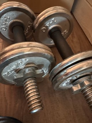 Pesas y discos de gimnasio