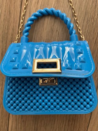 Bolso de mano azul