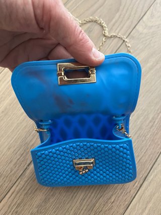 Bolso de mano azul
