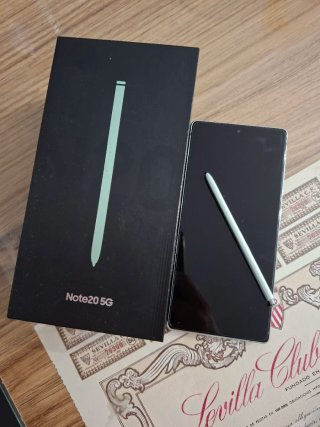 Samsung Note 20 5G 256GB Verde como nuevo.