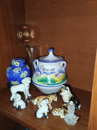 Colección Vajilla Antigua Porcelana y Cristal