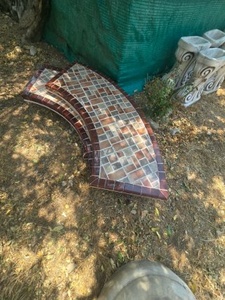 Conjunto de jardín de piedra