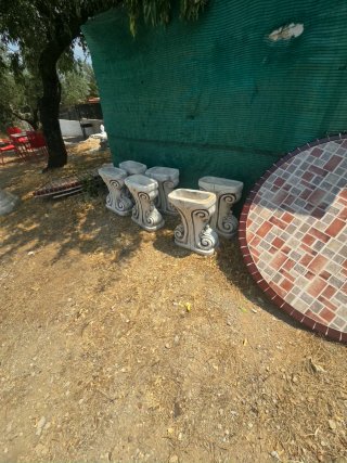 Conjunto de jardín de piedra