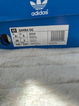 Adidas Samba OG Beige/Rojo Talla 38