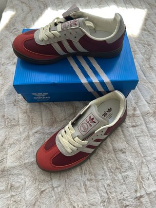 Adidas Samba OG Beige/Rojo Talla 38
