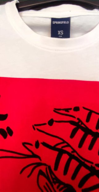 Camiseta Springfield Talla XS Diseño Oriental