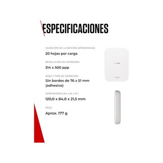 Canon Zoemini 2 impresora portátil Bluetooth