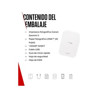 Canon Zoemini 2 impresora portátil Bluetooth