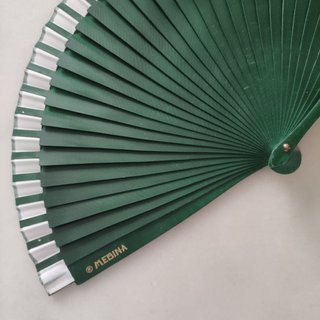 Abanico plegable madera diseño geométrico