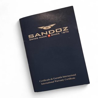 RELOJ DE PULSERA SANDOZ  83013-63  ESFERA VERDE Y DORADA CON PAPELES
