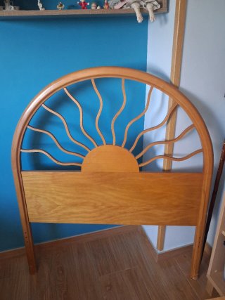 Cabecero de madera cama 90