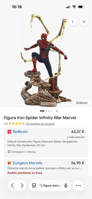 Figura Iron Spiderman Infinity War Marvel