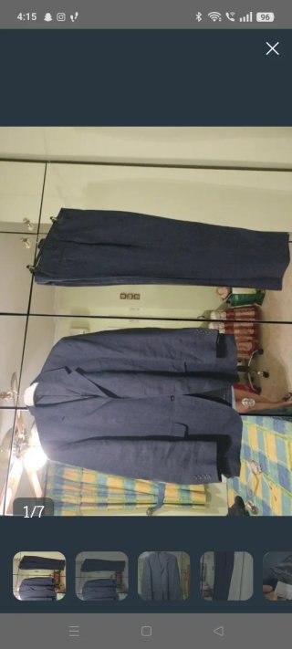 Traje de hombre azul talla 52