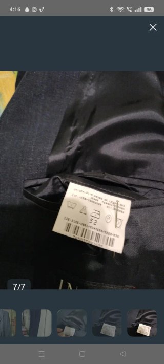 Traje de hombre azul talla 52