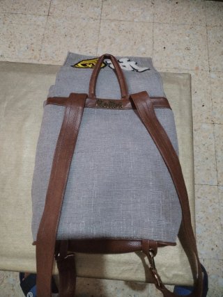 Mochila Bolsao Gris y Marrón