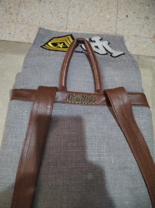 Mochila Bolsao Gris y Marrón
