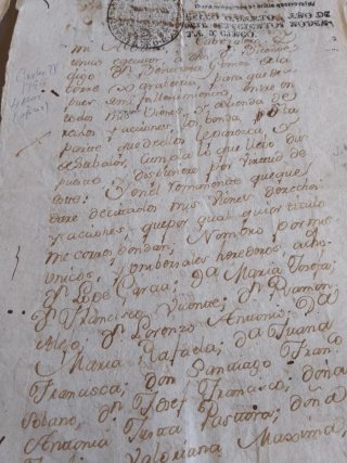 Documento antiguo papel manuscrito