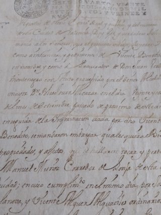 Documento antiguo papel manuscrito