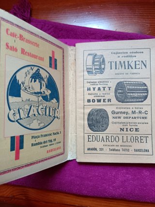 Guía Antigua Barcelona de 1933 con datos curiosos