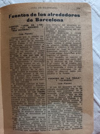 Guía Antigua Barcelona de 1933 con datos curiosos
