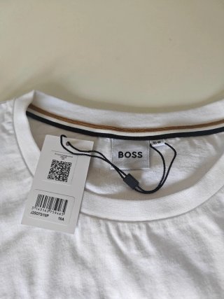 Camiseta Boss Blanca Manga Larga