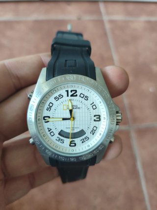 Reloj National Geographic Plata y Negro